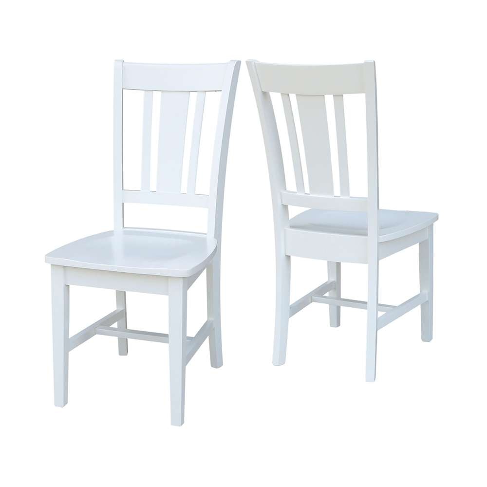 International Concepts - San Remo Splatback Chair in White Finish (Set of 2) - C08-10P veiw 5