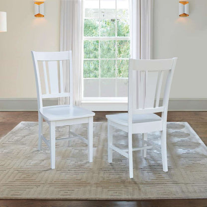 International Concepts - San Remo Splatback Chair in White Finish (Set of 2) - C08-10P veiw 7