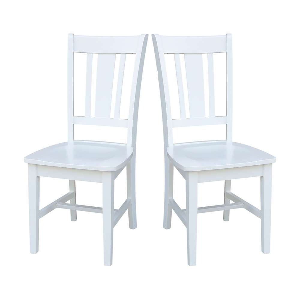 International Concepts - San Remo Splatback Chair in White Finish (Set of 2) - C08-10P veiw 9