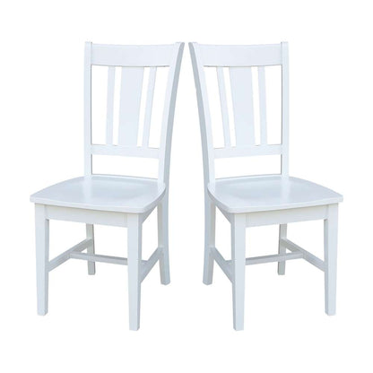 International Concepts - San Remo Splatback Chair in White Finish (Set of 2) - C08-10P veiw 9