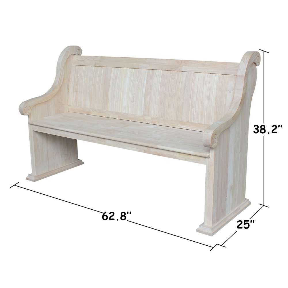 International Concepts - Sanctuary Bench - BE-3 veiw 5