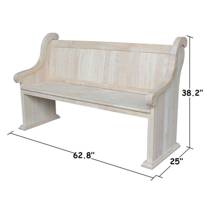 International Concepts - Sanctuary Bench - BE-3 veiw 5