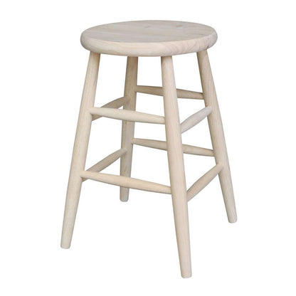 International Concepts - Scooped Seat Stool - 24inSH - 1S-824 veiw 1