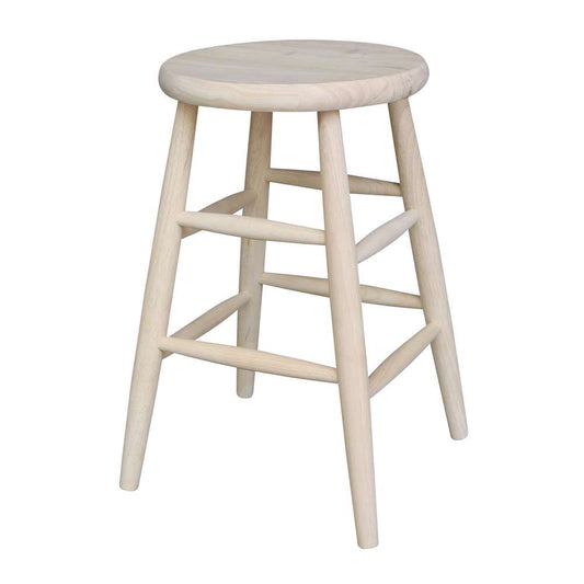 International Concepts - Scooped Seat Stool - 24inSH - 1S-824 veiw 1