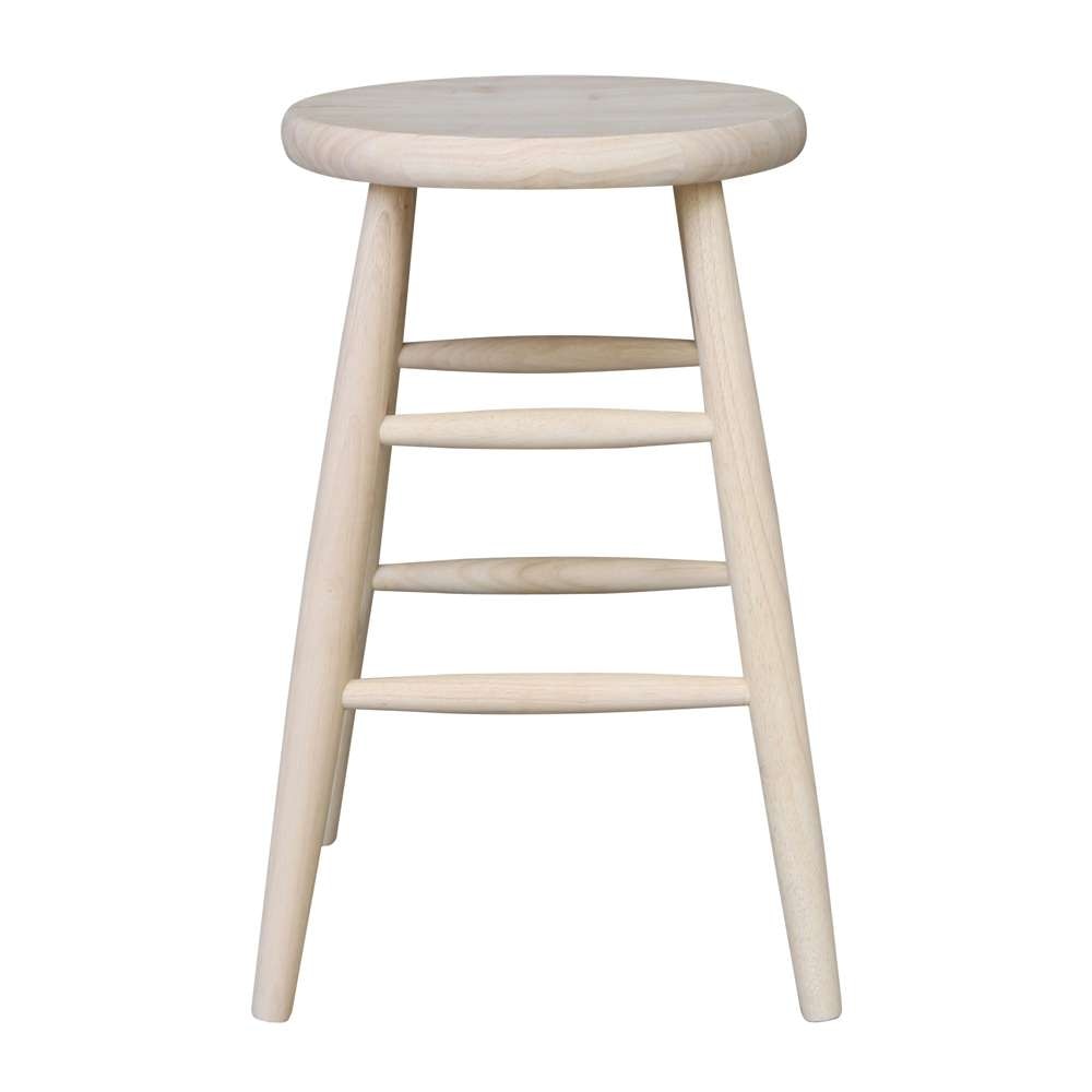 International Concepts - Scooped Seat Stool - 24inSH - 1S-824 veiw 3