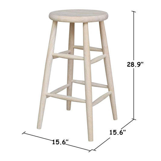 International Concepts - Scooped Seat Stool - 30inSH - 1S-830 veiw 2