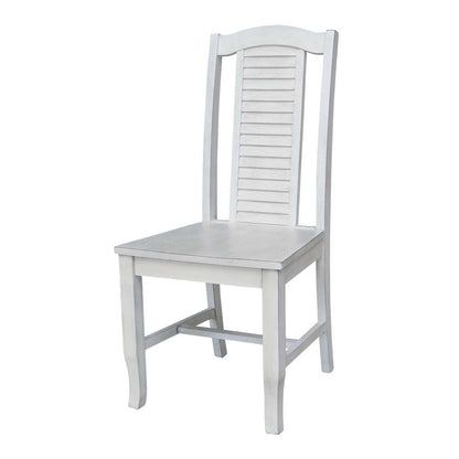 International Concepts - Seaside Chair in Chalk - Antiqued Finish (Set of 2) - C28-45P veiw 1