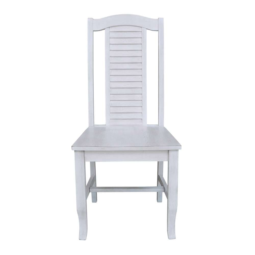 International Concepts - Seaside Chair in Chalk - Antiqued Finish (Set of 2) - C28-45P veiw 5