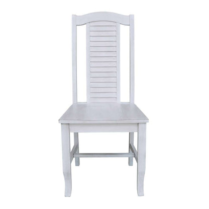 International Concepts - Seaside Chair in Chalk - Antiqued Finish (Set of 2) - C28-45P veiw 5