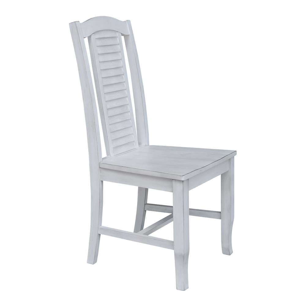 International Concepts - Seaside Chair in Chalk - Antiqued Finish (Set of 2) - C28-45P veiw 6