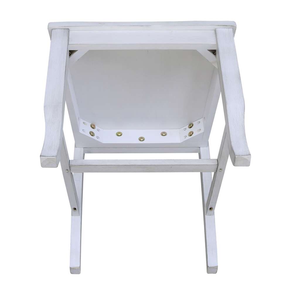 International Concepts - Seaside Chair in Chalk - Antiqued Finish (Set of 2) - C28-45P veiw 7