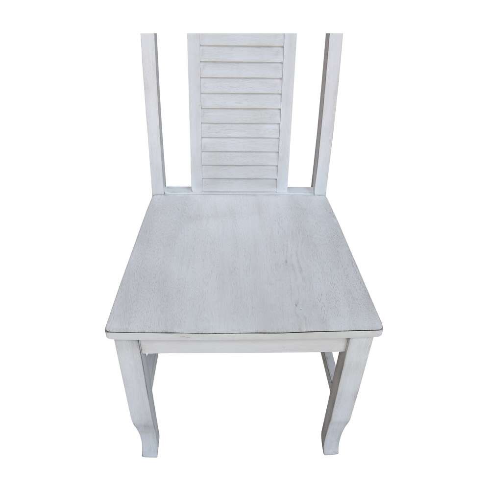 International Concepts - Seaside Chair in Chalk - Antiqued Finish (Set of 2) - C28-45P veiw 8