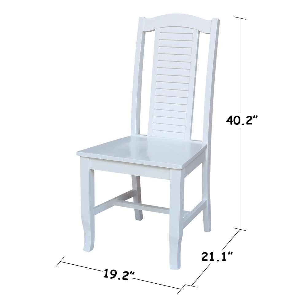 International Concepts - Seaside Chair in White Finish (Set of 2) - C08-45P veiw 3