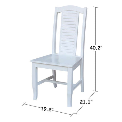 International Concepts - Seaside Chair in White Finish (Set of 2) - C08-45P veiw 3