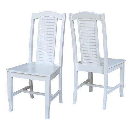 International Concepts - Seaside Chair in White Finish (Set of 2) - C08-45P veiw 5