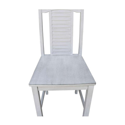 International Concepts - Seaside Counter Height Stool - 24inSH in Chalk - Antiqued Finish - S28-452 veiw 9