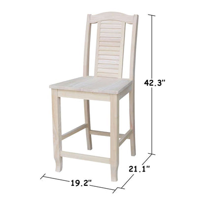 International Concepts - Seaside Counter Height Stool - 24inSH - S-452 veiw 3