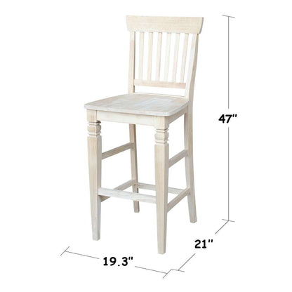 International Concepts - Seattle Bar Height Stool - 30inSH - S-113 veiw 3
