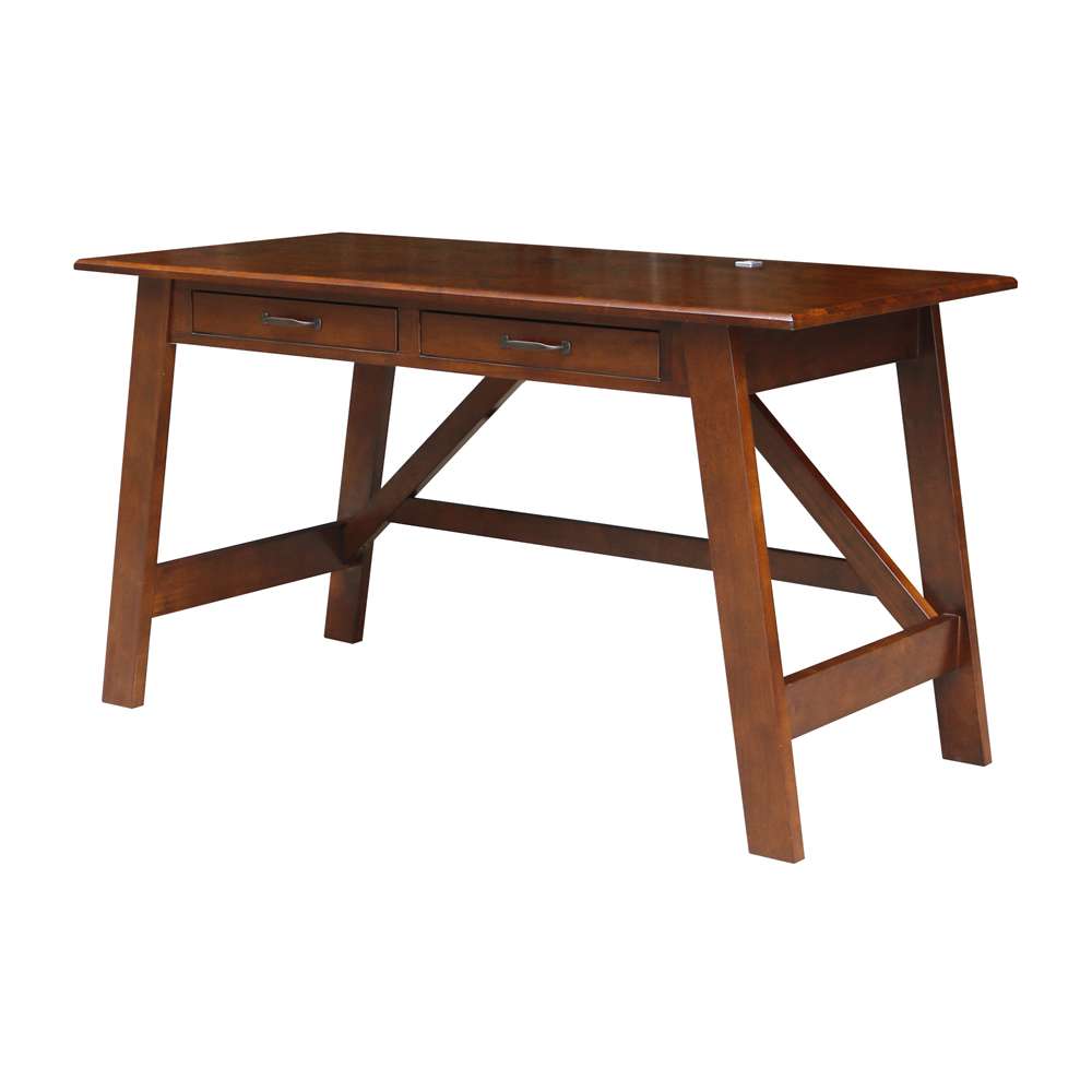 International Concepts - Serendipity Desk with 2 Drawers and Chair in Espresso Finish in Espresso Finish - K581-OF-69-C10 veiw 2