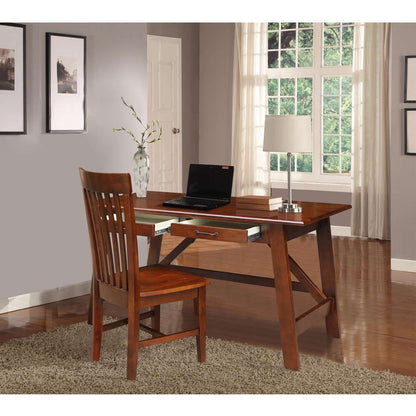 International Concepts - Serendipity Desk with 2 Drawers and Chair in Espresso Finish in Espresso Finish - K581-OF-69-C465 veiw 4
