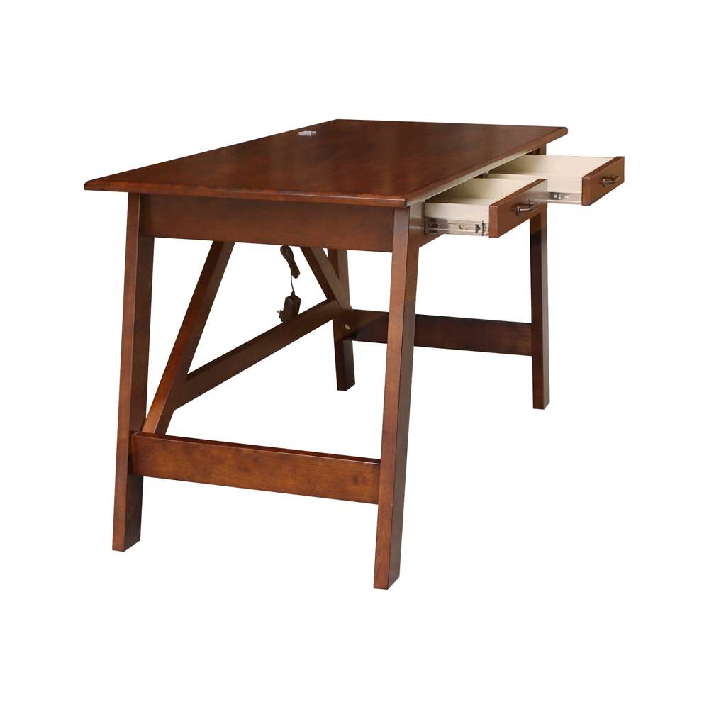 International Concepts - Serendipity Desk with 2 Drawers in Espresso Finish - OF581-69 veiw 5