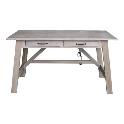 International Concepts - Serendipity Desk with 2 Drawers in Washed Gray Taupe Finish - OF09-69 veiw 6