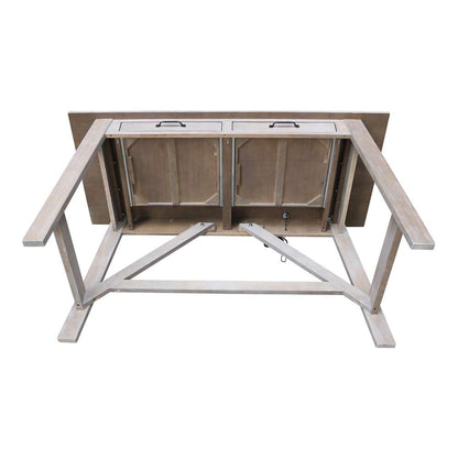 International Concepts - Serendipity Desk with 2 Drawers in Washed Gray Taupe Finish - OF09-69 veiw 10