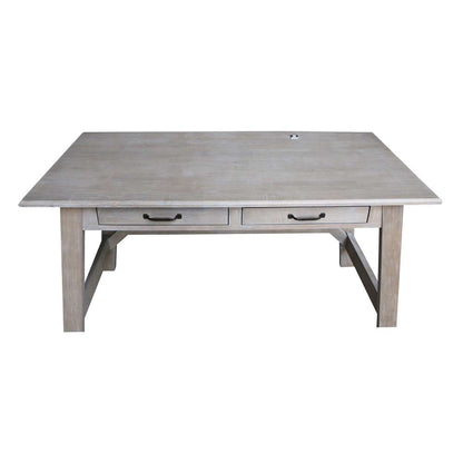 International Concepts - Serendipity Desk with 2 Drawers in Washed Gray Taupe Finish - OF09-69 veiw 12