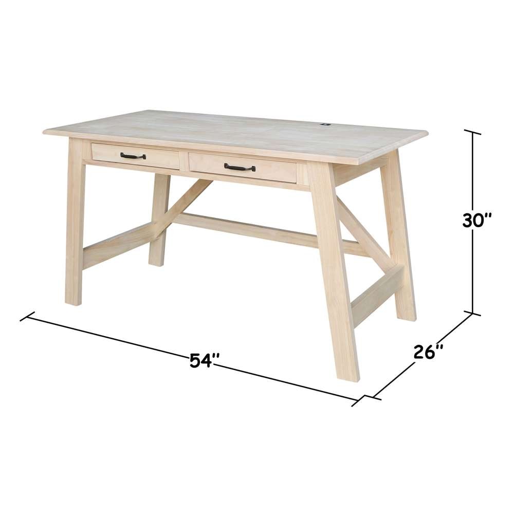 International Concepts - Serendipity Desk with 2 Drawers - OF-69 veiw 3