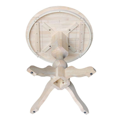 International Concepts (Set of 3 Pcs) - 30in Round Pedestal Bar Height Table with 2 Madrid Bar Height Stools - K-30RT-11P-2-S403-2 veiw 4