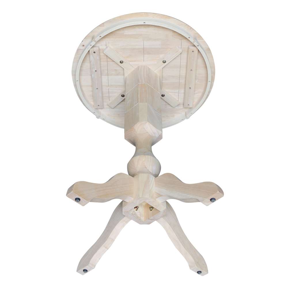 International Concepts (Set of 3 Pcs) - 30in Round Pedestal Bar Height Table with 2 Madrid Bar Height Stools - K-30RT-11P-2-S403-2 veiw 7