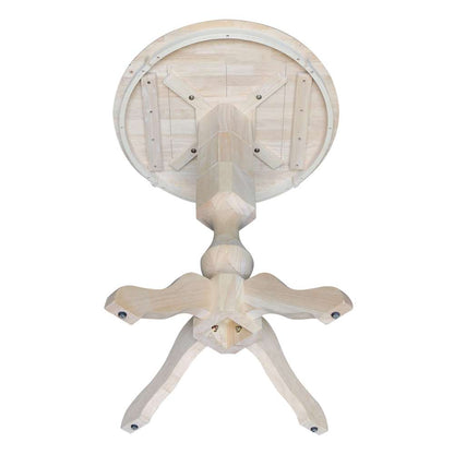 International Concepts (Set of 3 Pcs) - 30in Round Pedestal Bar Height Table with 2 Madrid Bar Height Stools - K-30RT-11P-2-S403-2 veiw 7
