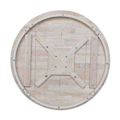 International Concepts (Set of 3 Pcs) - 30in Round Pedestal Bar Height Table with 2 Madrid Bar Height Stools - K-30RT-6B-2-S403-2 veiw 4