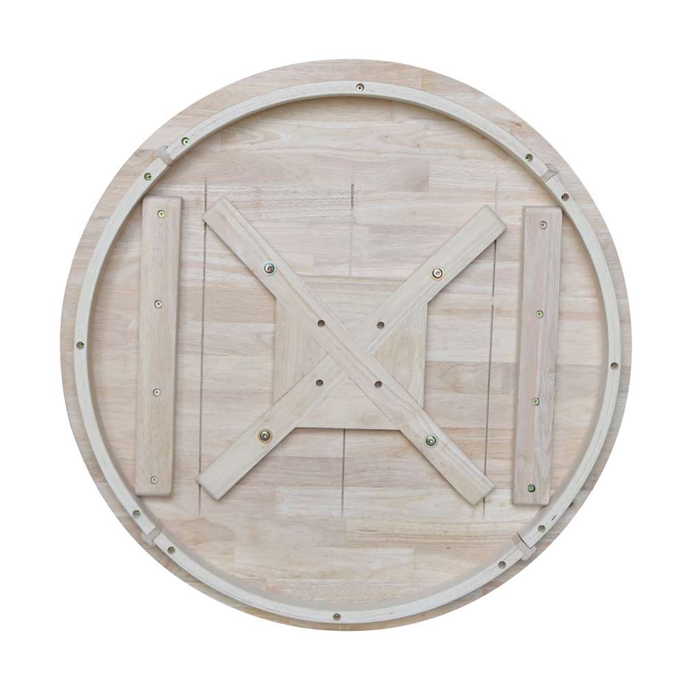 International Concepts (Set of 3 Pcs) -30in Round Top Ped Table with 2 Madrid Chairs - K-30RT-11B-C2-2 veiw 3
