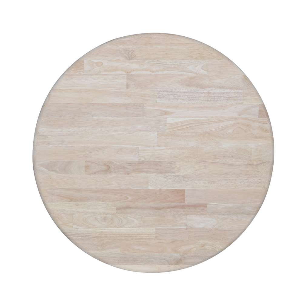 International Concepts (Set of 3 Pcs) -30in Round Top Ped Table with 2 Madrid Chairs - K-30RT-11B-C2-2 veiw 4