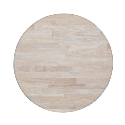 International Concepts (Set of 3 Pcs) -30in Round Top Ped Table with 2 Madrid Chairs - K-30RT-11B-C2-2 veiw 4