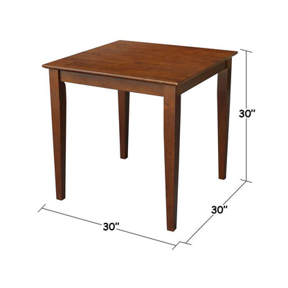 International Concepts (Set of 3 Pcs) - 30X30 Dining Table with 2 RTA Chairs in Espresso Finish - K581-3030-C10-2 veiw 4