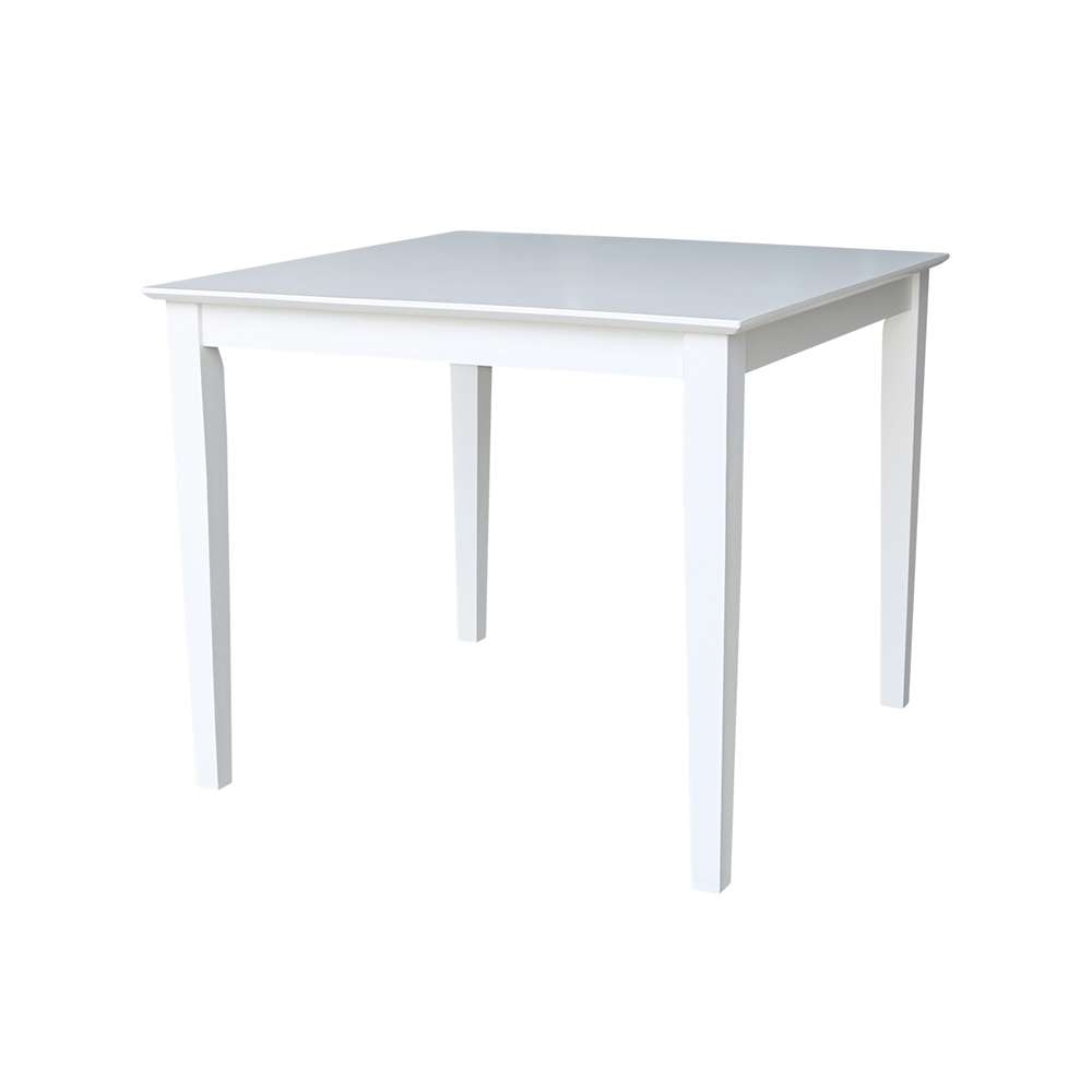 International Concepts (Set of 3 Pcs) - 36X36 Dining Table with 2 C08-61 Chairs in White Finish - K08-3636-C61-2 veiw 4