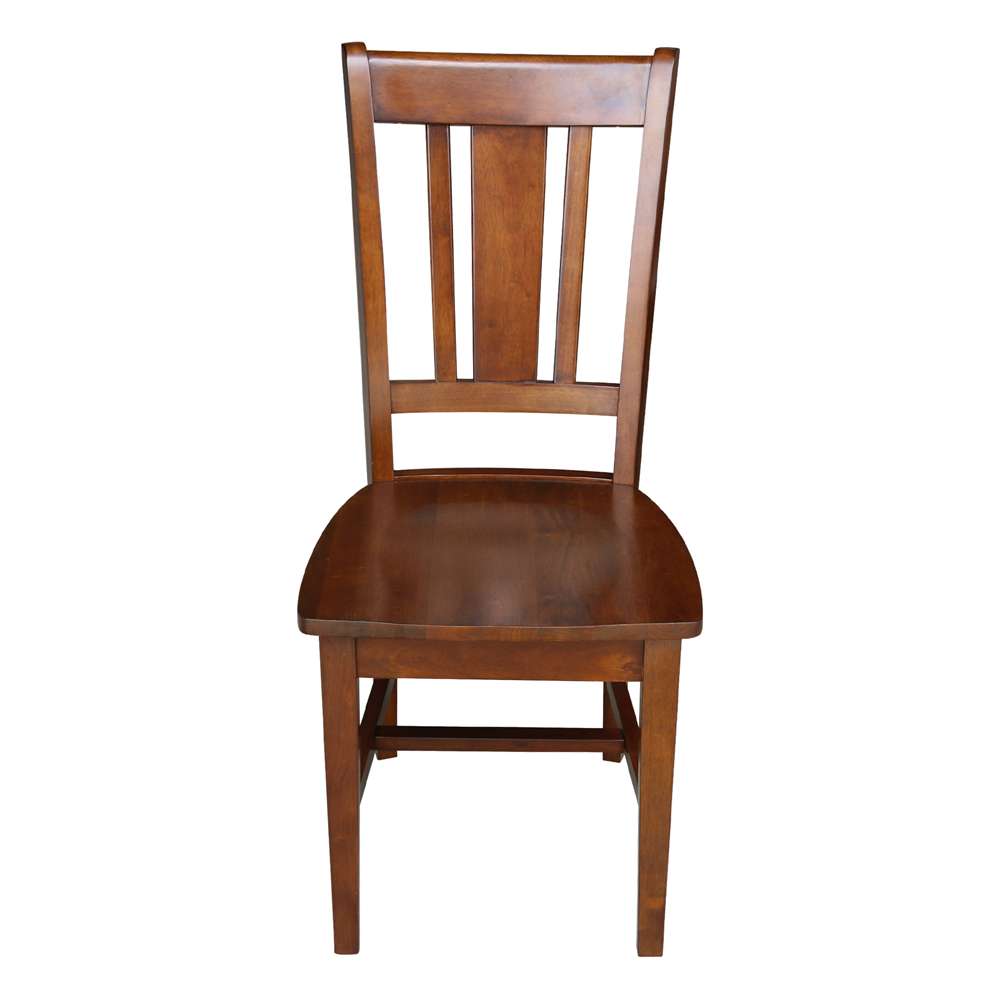 International Concepts (Set of 3 Pcs) - 36X36 Dining Table with 2 RTA Chairs in Espresso Finish - K581-3636-C10-2 veiw 3