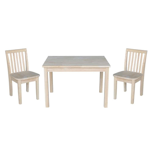 International Concepts (Set of 3 Pcs) - Table with 2 Mission Juvenile Chairs - K-2532-263-2 veiw 1