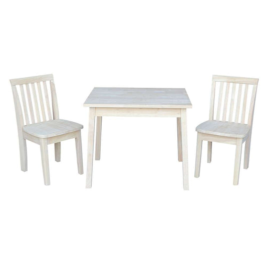 International Concepts (Set of 3 Pcs) - Table with 2 Mission Juvenile Chairs - K-JT-2026-263P veiw 1