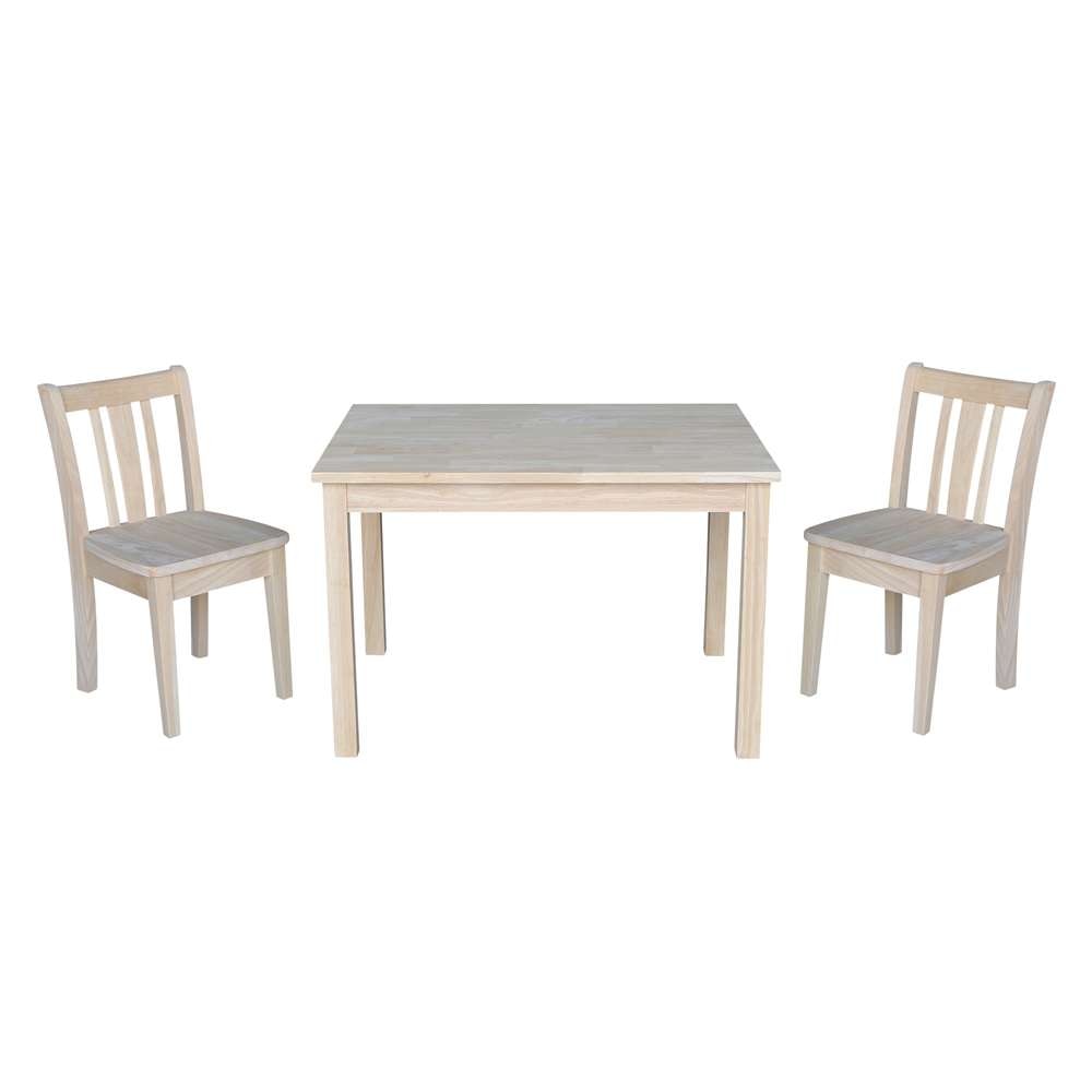 International Concepts (Set of 3 Pcs) - Table with 2 San Remo Juvenile Chairs - K-2532-CC105-2 veiw 1