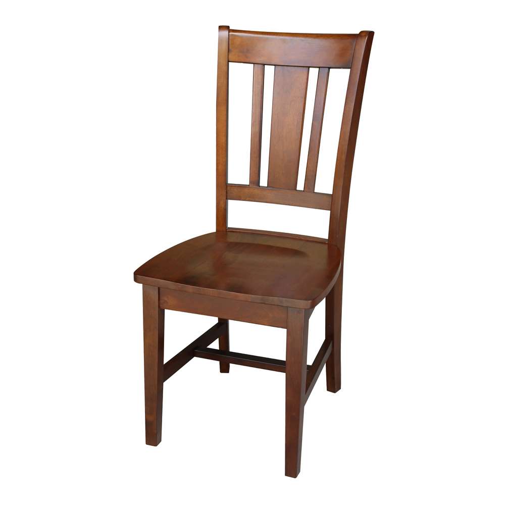 International Concepts - (Set of 5 Pcs) 30X30 Dining Table with 4 RTA Chairs in Espresso Finish - K581-3030-C10-4 veiw 2