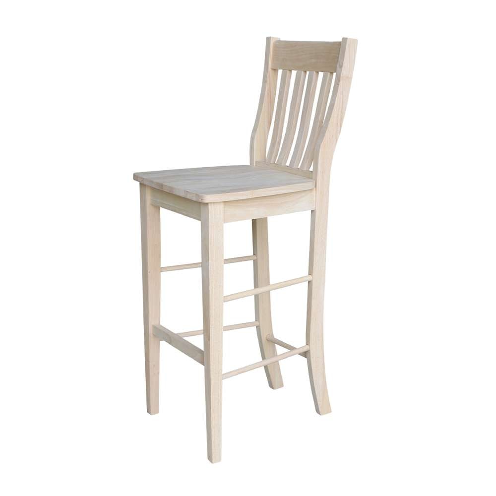 International Concepts - (Set of 5 Pcs) 36in Round Extension Dining Table with 4 Cafe Bar Height Stools - K-36RXT-27B-S6163-4 veiw 3
