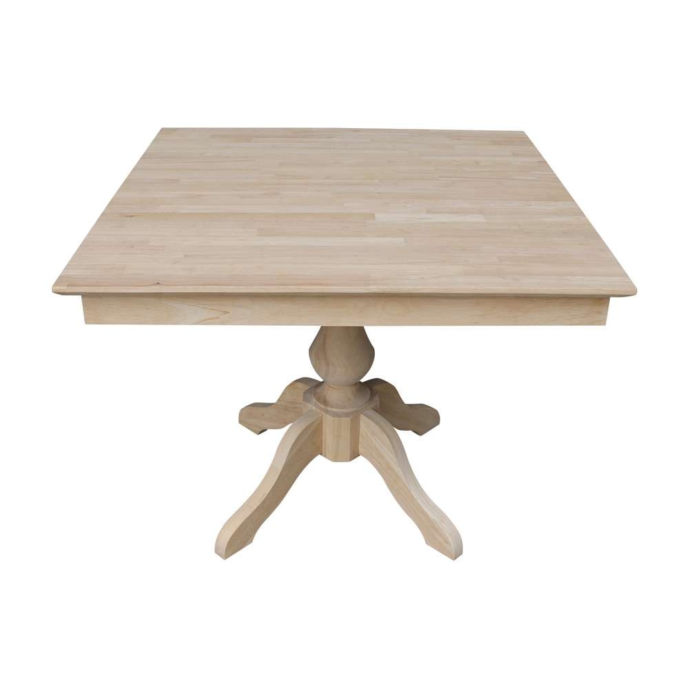International Concepts - (Set of 5 Pcs)36X36 Square Top Ped Table with 4 Chairs - K-3636TP-11B-C10-4 veiw 5
