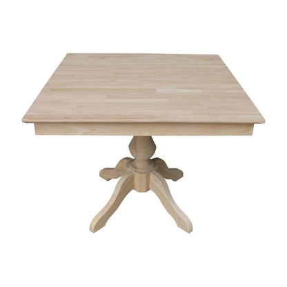 International Concepts - (Set of 5 Pcs)36X36 Square Top Ped Table with 4 Chairs - K-3636TP-11B-C10-4 veiw 5