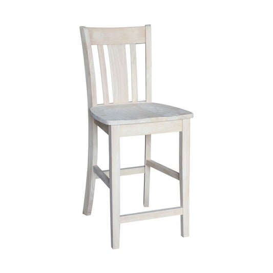 International Concepts - (Set of 5 Pcs)36X36 Square Top Ped Table with 4 Counter Height Stools - K-3636TP-27B-S102-4 veiw 2