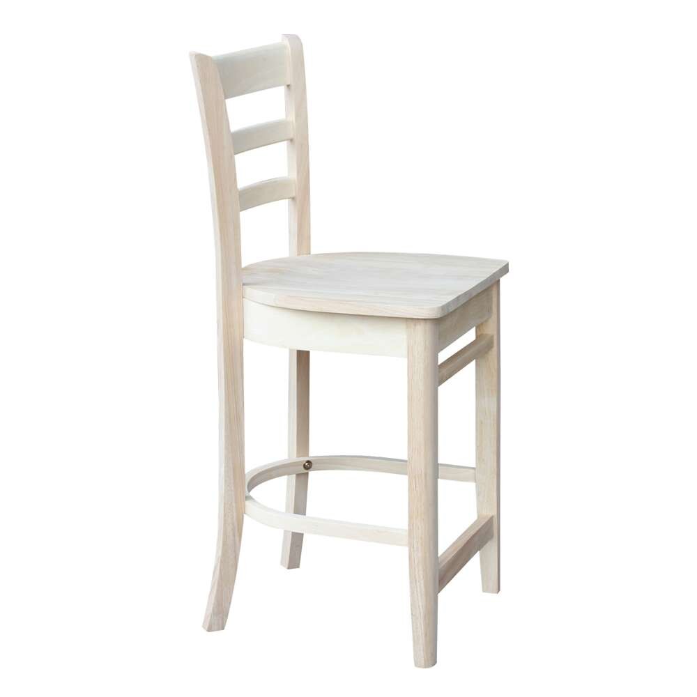 International Concepts - (Set of 5 Pcs)36X36 Square Top Ped Table with 4 Counter Height Stools - K-3636TP-27B-S6172-4 veiw 2