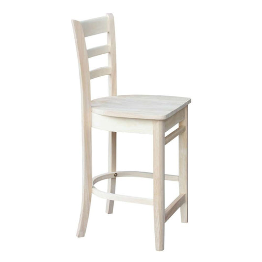 International Concepts - (Set of 5 Pcs)36X36 Square Top Ped Table with 4 Counter Height Stools - K-3636TP-27B-S6172-4 veiw 2