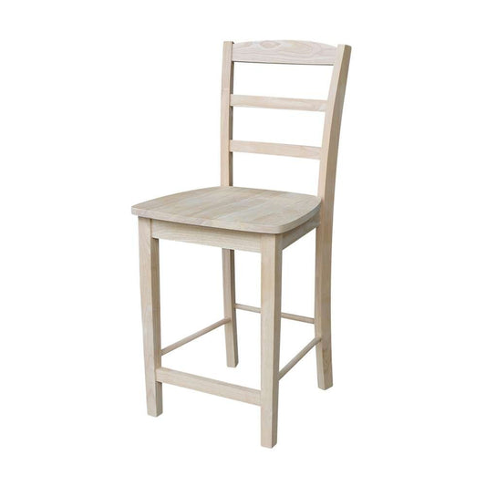 International Concepts - (Set of 5 Pcs)36X36 Square Top Ped Table with 4 Counter Height Stools - K-3636TP-11B-S402-4 veiw 2